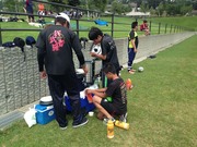 ラグビーの水係り