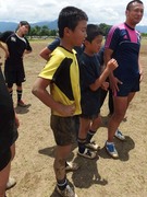 泥のラグビー練習